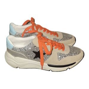White Raven The Quincy Popstar Glitter Sneakers Shoes SIZE 7